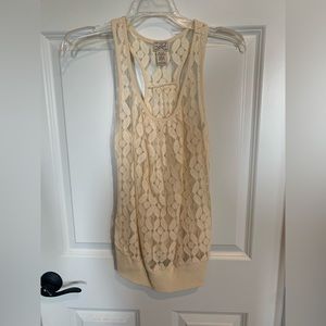 Sheer Lace Racer back tank